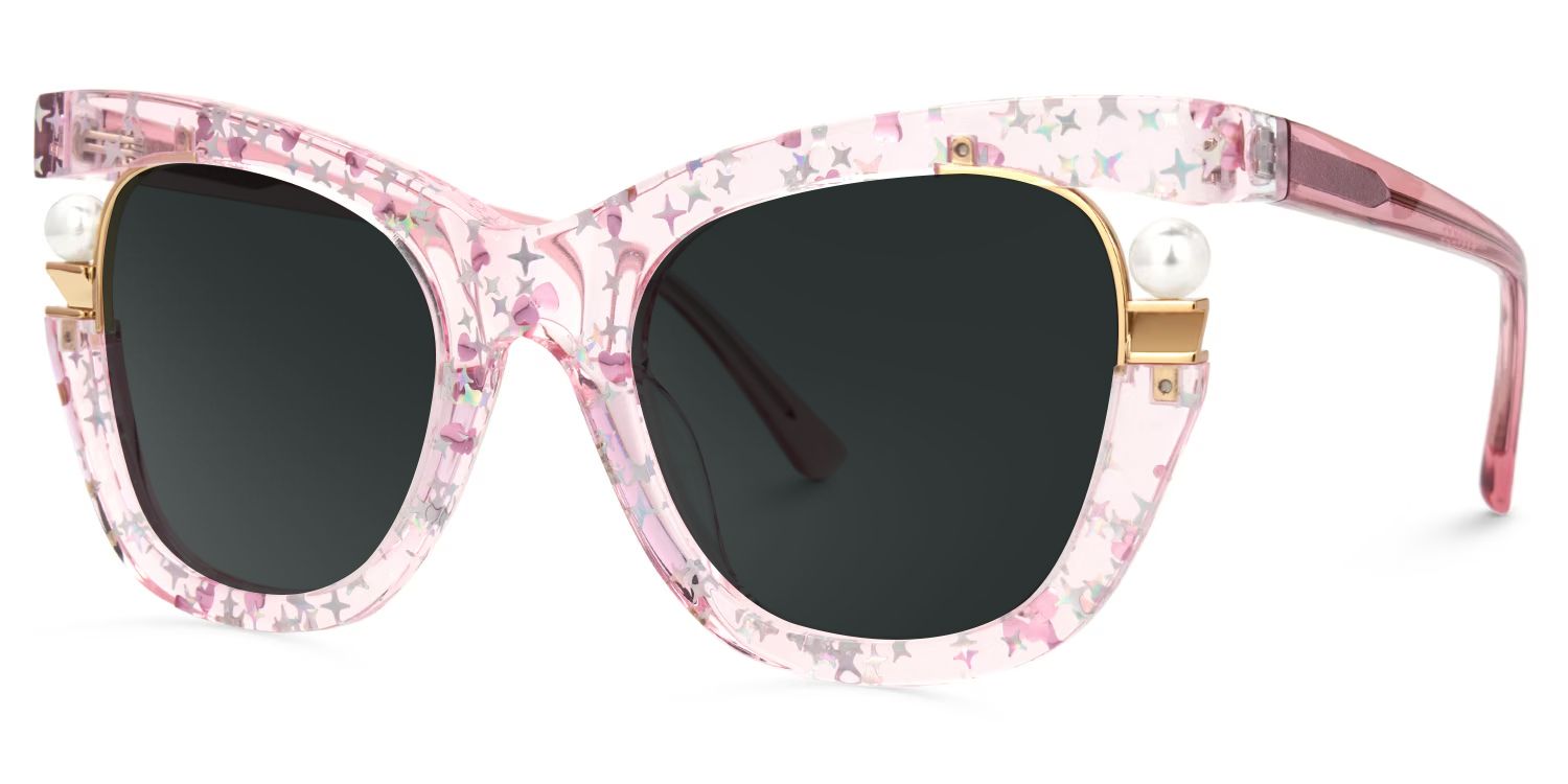 Pearl Pink Cat Eye Sunglasses to Frame Your Face | ZEELOOL CA1