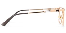 Finn Gold Rectangle Glasses4
