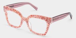 Renata Pink Square Glasses3