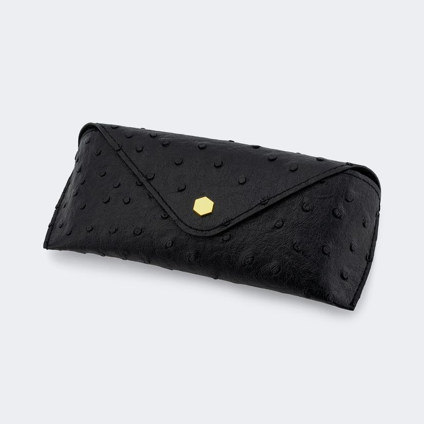 Ostrich Pattern Black Eyeglasses Bags