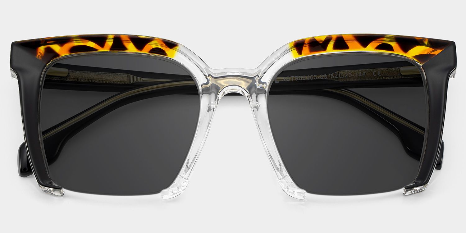 Misty Square Sunglasses with Tr90 Black Frames | ZEELOOL CA1