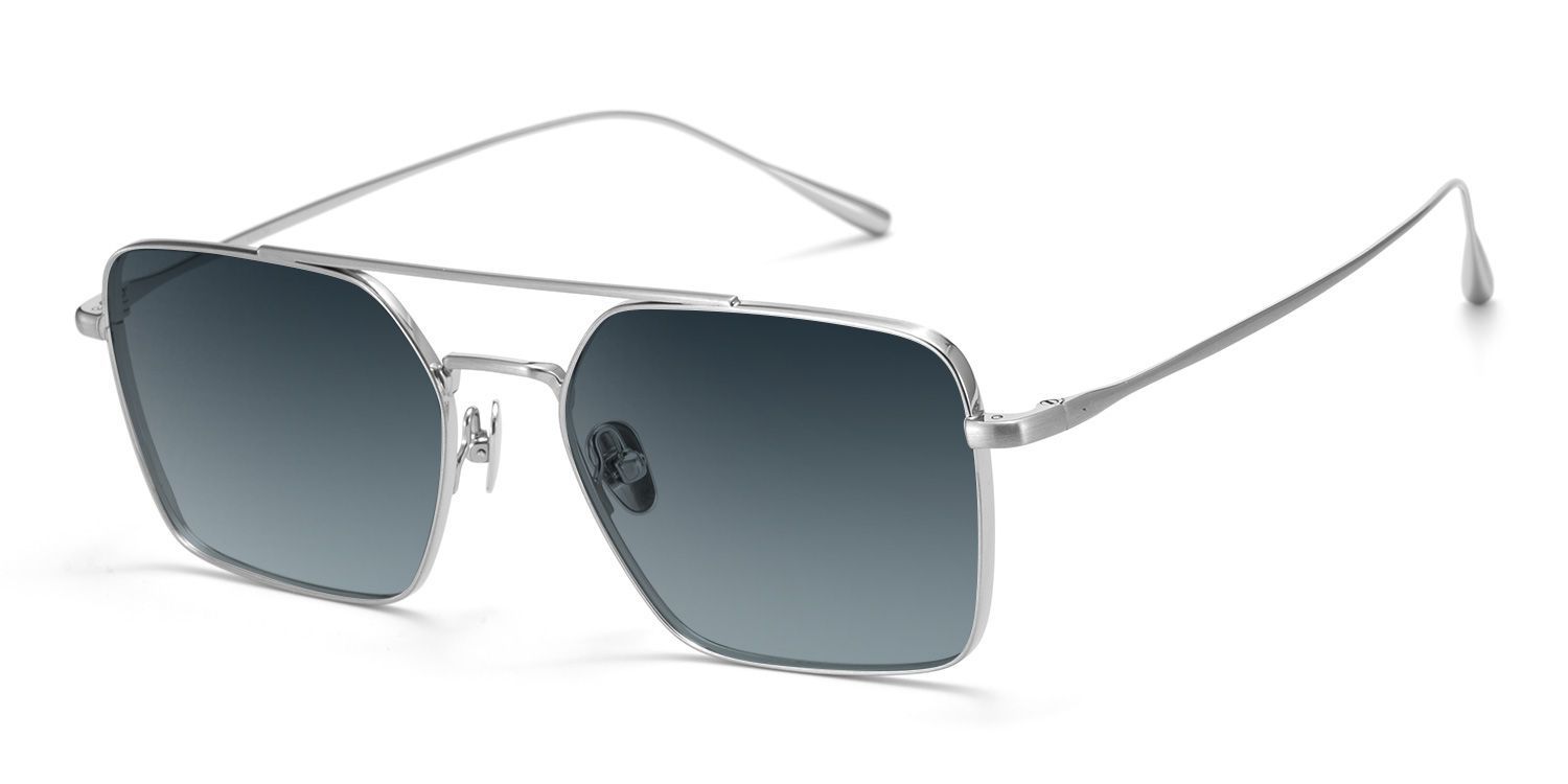 Jensen Silver Aviator Sunglasses to Frame Your Face | ZEELOOL CA2