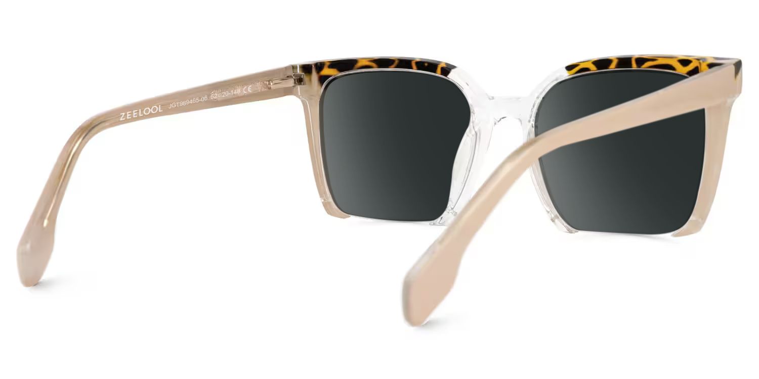 Misty Pink Frame Sunglasses with Square Style | ZEELOOL CA3
