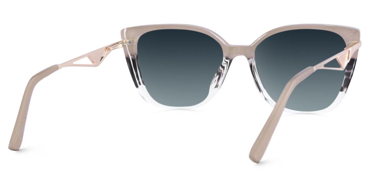 Margret Cat Eye Tortoise Khaki Sunglasses for Women & Men | ZEELOOL CA4
