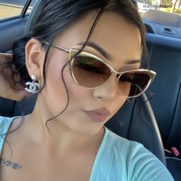 Ellen Gold Cat eye Sunglasses5