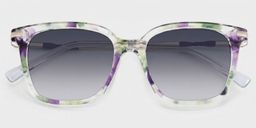 Jacqui Floral Square Sunglasses0