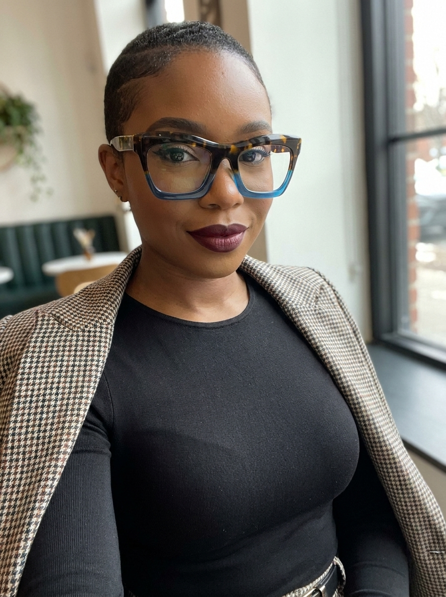 Benitez Square Blue-Tortoise Frame Glasses | ZEELOOL7