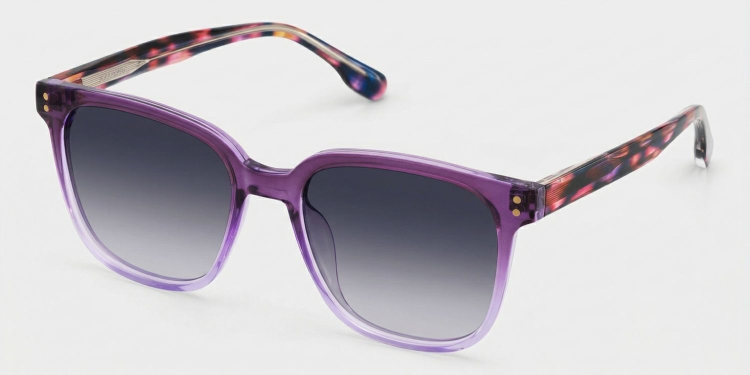 Donnalyn Tr90 Purple Frame Sunglasses | ZEELOOL CA2