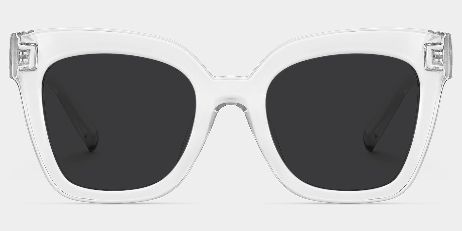 Malcolm Clear Square Polarized Sunglasses for Driving | ZEELOOL CA0