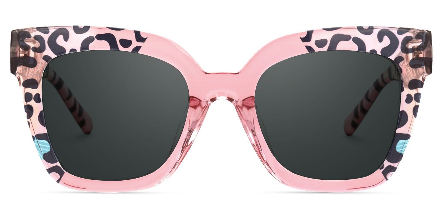 Malcolm Tr90 Pink-Leopard Frame Sunglasses | ZEELOOL CA0