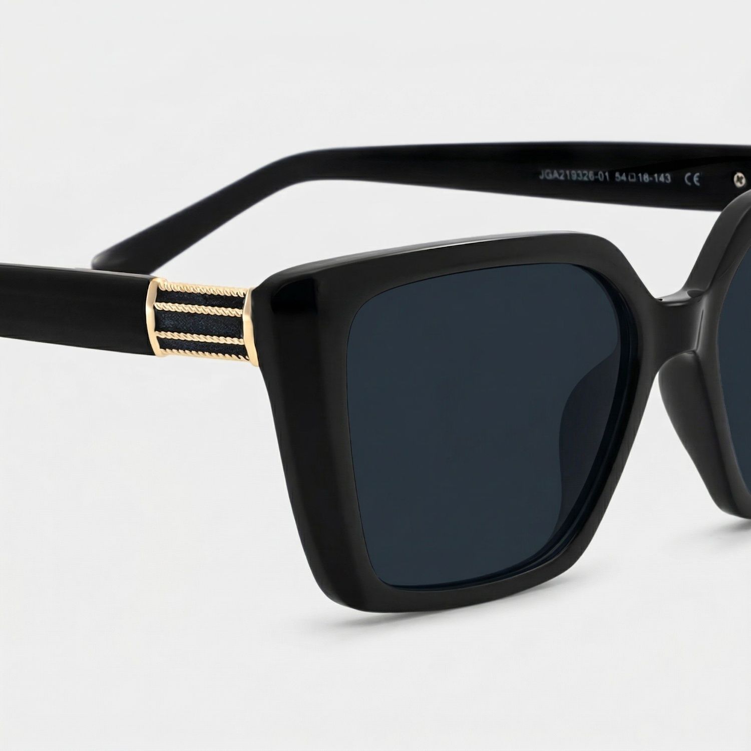 Emery Square Black Sunglasses for Women & Men | ZEELOOL CA4