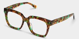 Xion Green-Tortoise Square Glasses2