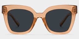 Malcolm Beige Square Sunglasses0