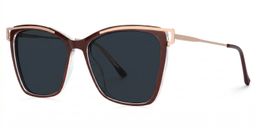 Krystle Red Square Sunglasses1