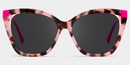 Kira Pink Tortoise Butterfly Sunglasses0