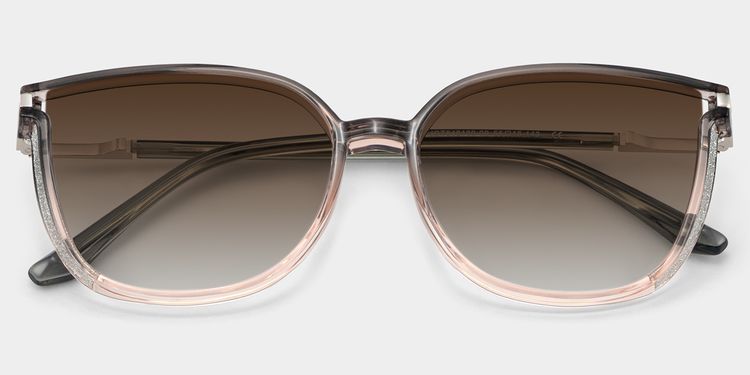 Rodz Gray-Pink Square Sunglasses
