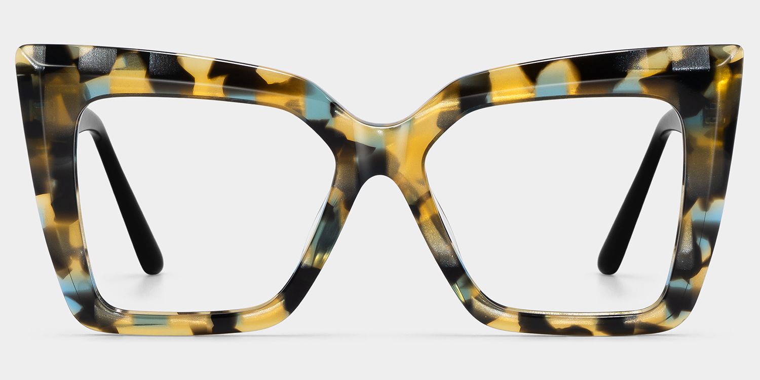 Designer Thiline Square Tortoise Glasses in Acetate Frame | ZEELOOL1
