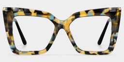 Thiline Tortoise Square Glasses1