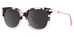 Mailyn Pink Tortoise Round Sunglasses2