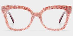Renata Pink Square Glasses1