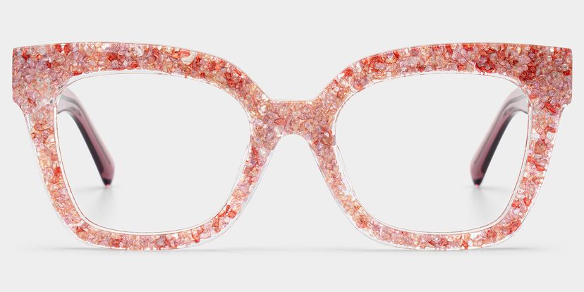 Renata Pink Square Glasses