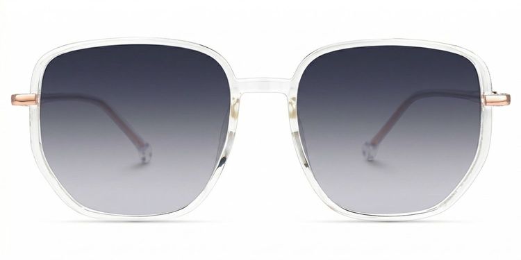Joana Clear Geometric Sunglasses