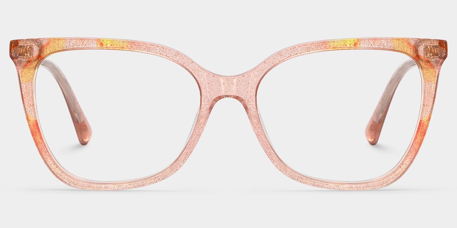 Jolie Pink Butterfly Gradient Frame Glasses | ZEELOOL1