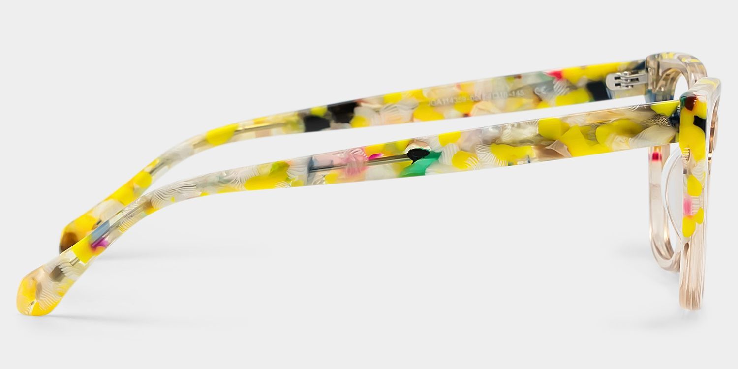 Maple Yellow Butterfly Eyeglasses with Flowers on Them | ZEELOOL4
