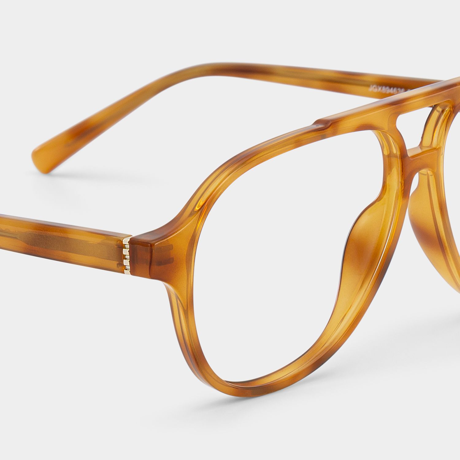 Drew Light Brown Tortoise Aviator Glasses for Teenager | ZEELOOL4
