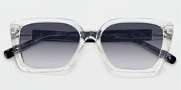 Emery Clear Square Sunglasses1