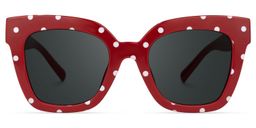 Malcolm Red-Dot Square Sunglasses0