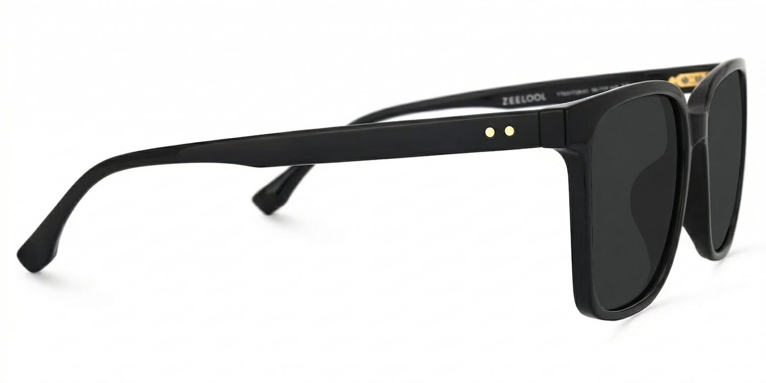 Contreras Square Black Sunglasses for Women & Men | ZEELOOL CA2