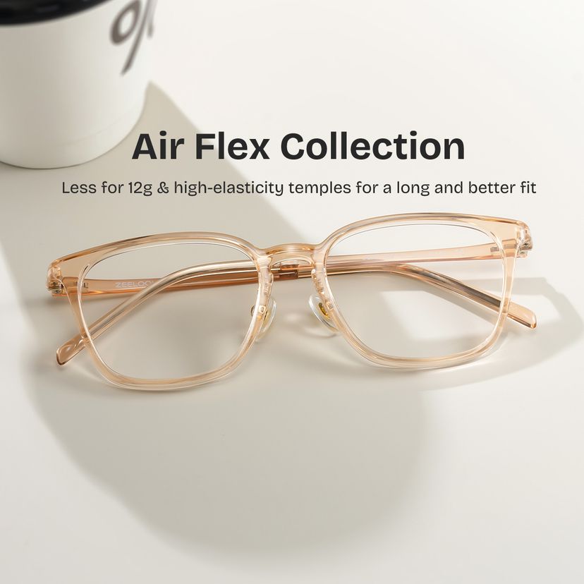 Lily Yellow Rectangle Glasses