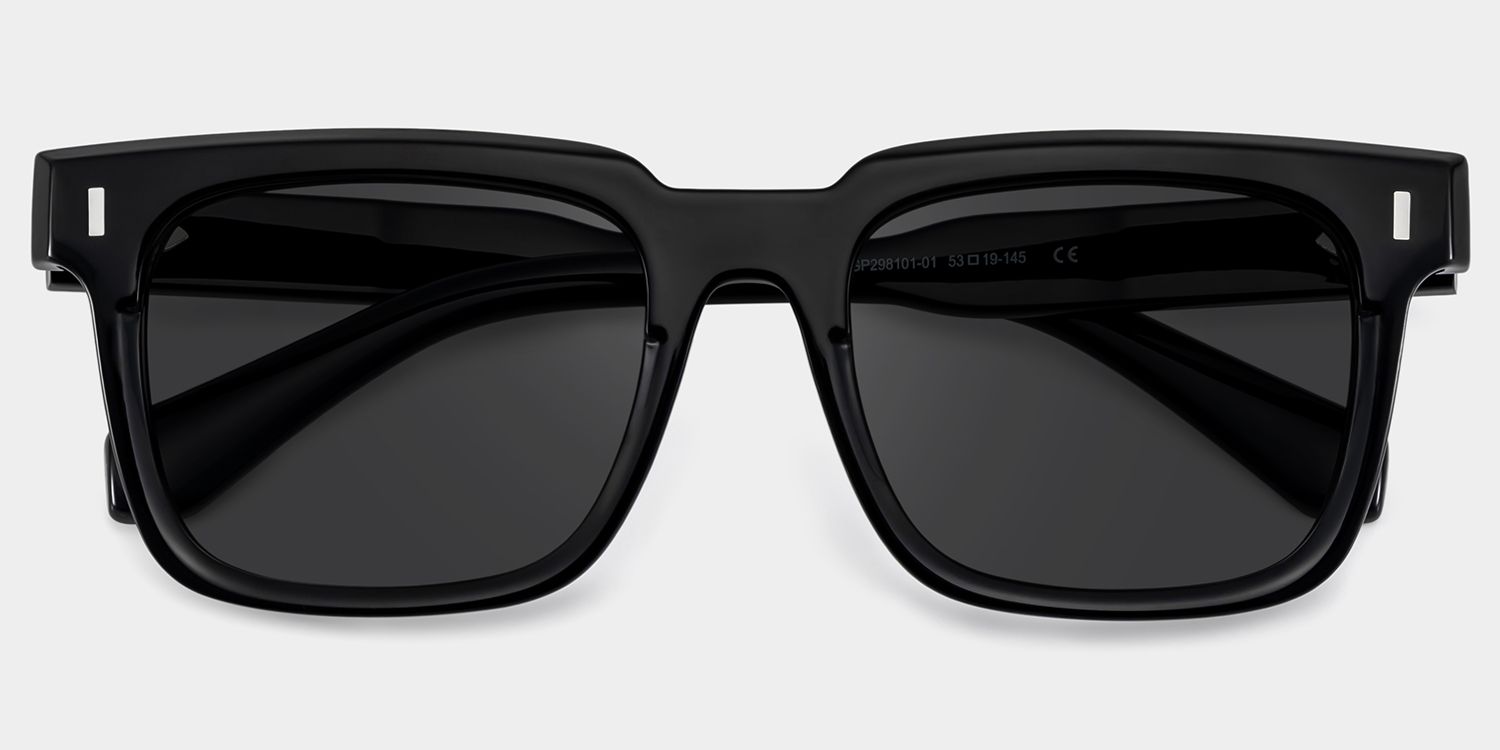 Katia Black Square Sunglasses to Frame Your Face | ZEELOOL CA1