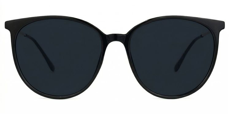 Chanty Black Round Sunglasses