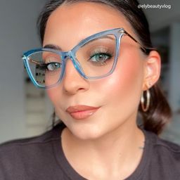 Hilary Blue Butterfly Glasses11