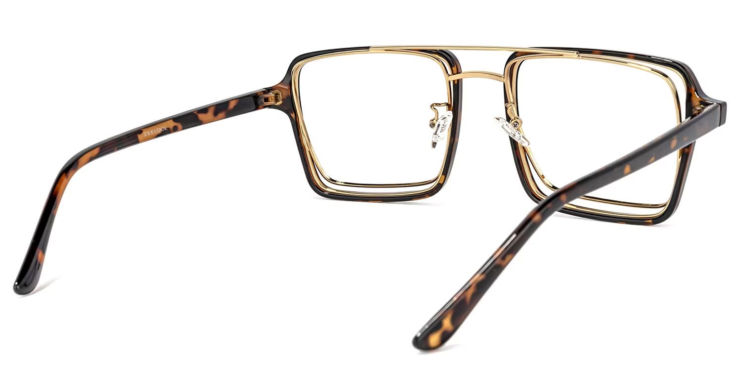 Aviator Tortoise-Gold Glasses | ZEELOOL Canada4