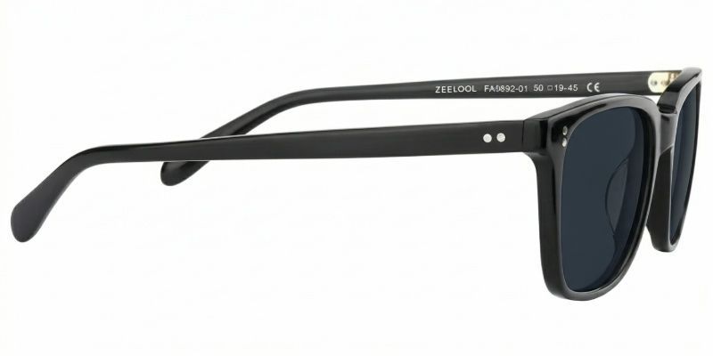 Lamont Rectangle Black Full Rim Sunglasses | ZEELOOL CA4