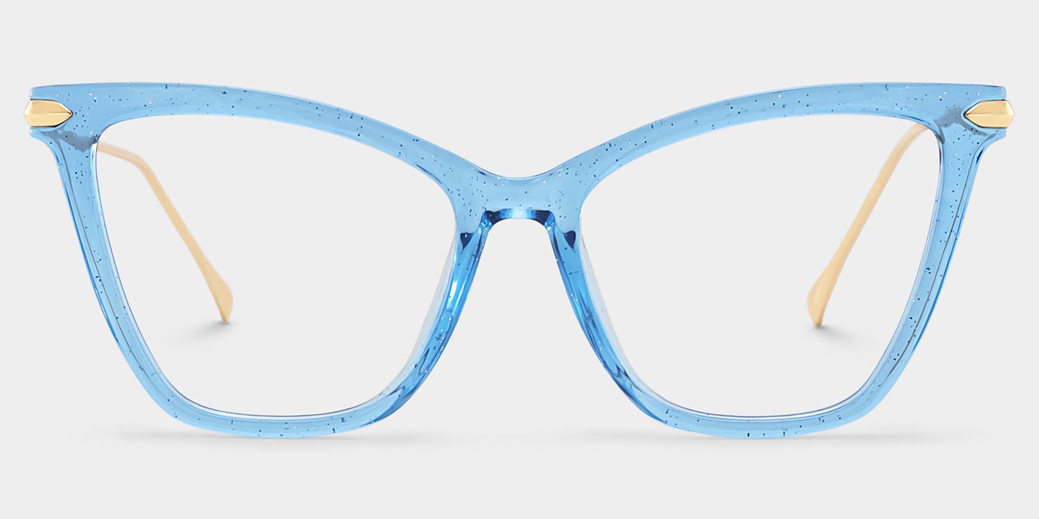 Hilary Butterfly Blue Glasses | Zeelool Glasses0