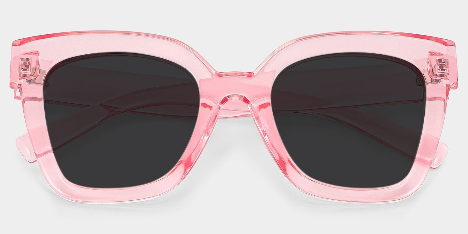 Malcolm Pink Frame Sunglasses with Square Style | ZEELOOL CA1