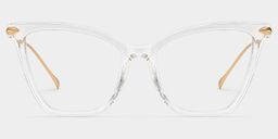 Hilary Clear Butterfly Glasses0