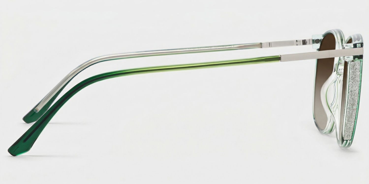 Rodz Green Frame Sunglasses with Square Style | ZEELOOL CA3