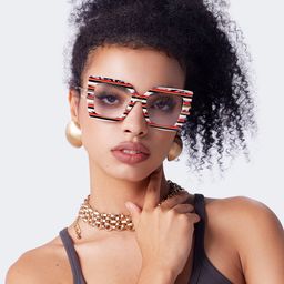 Poutine Multicolor Square Glasses5