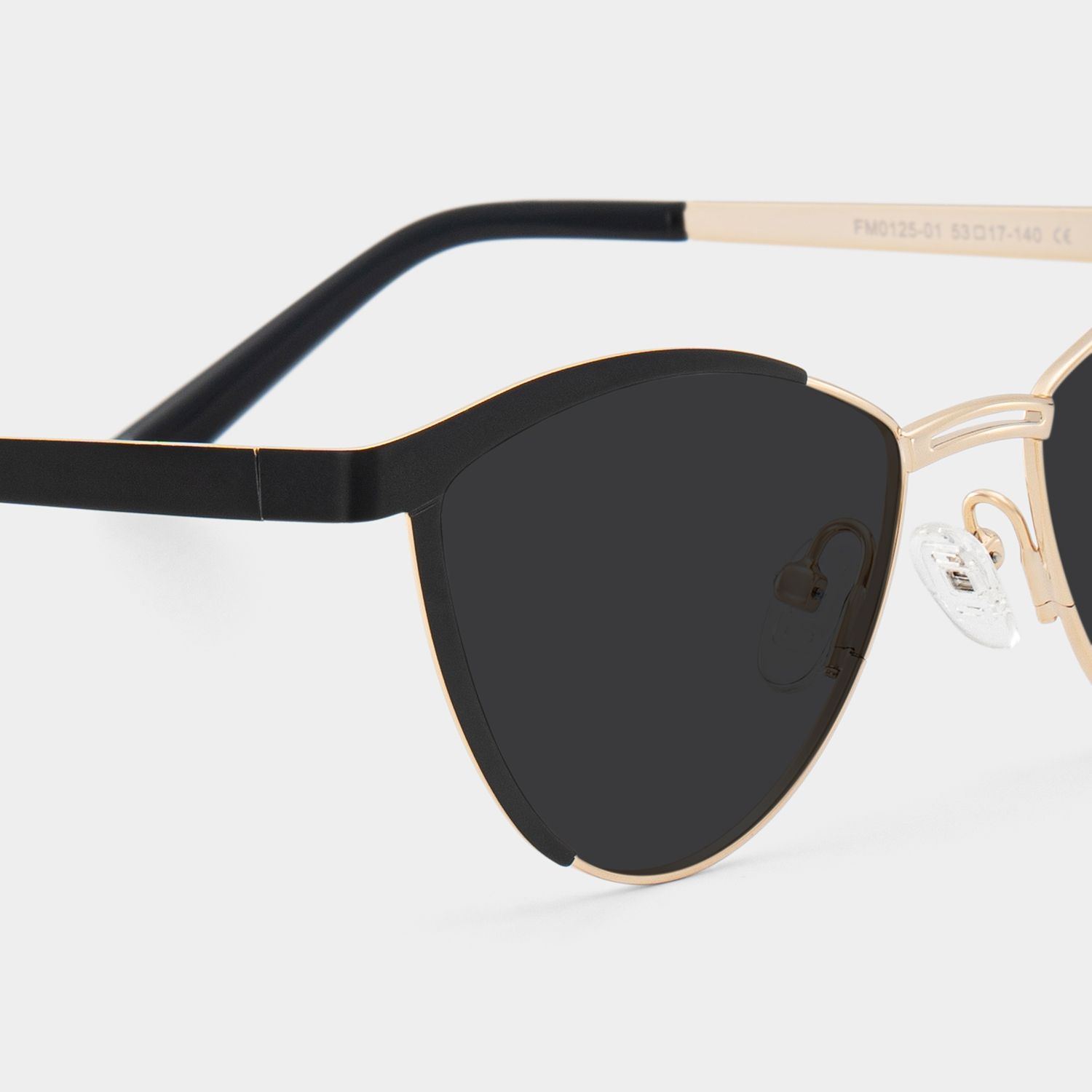 Sydney Cat Eye Black Full Rim Sunglasses | ZEELOOL CA4