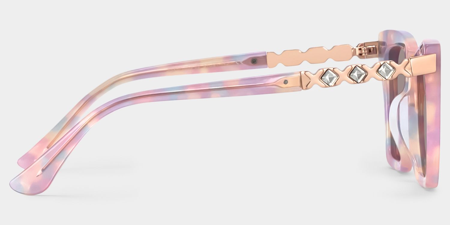 Darlyn Cat Eye Pink Full Rim Sunglasses | ZEELOOL CA3