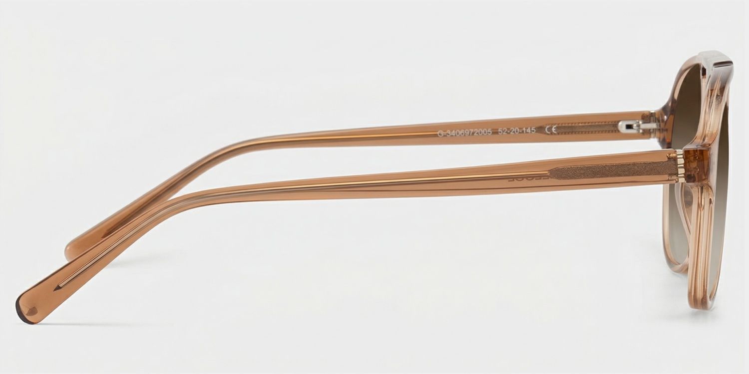 Drew Clear Brown Aviator Sunglasses to Frame Your Face | ZEELOOL CA3