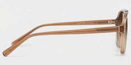 Drew Clear Brown Aviator Sunglasses3