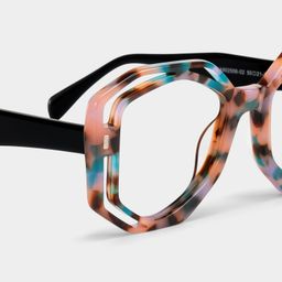 Bobbie Pink-Tortoise Oval Glasses5