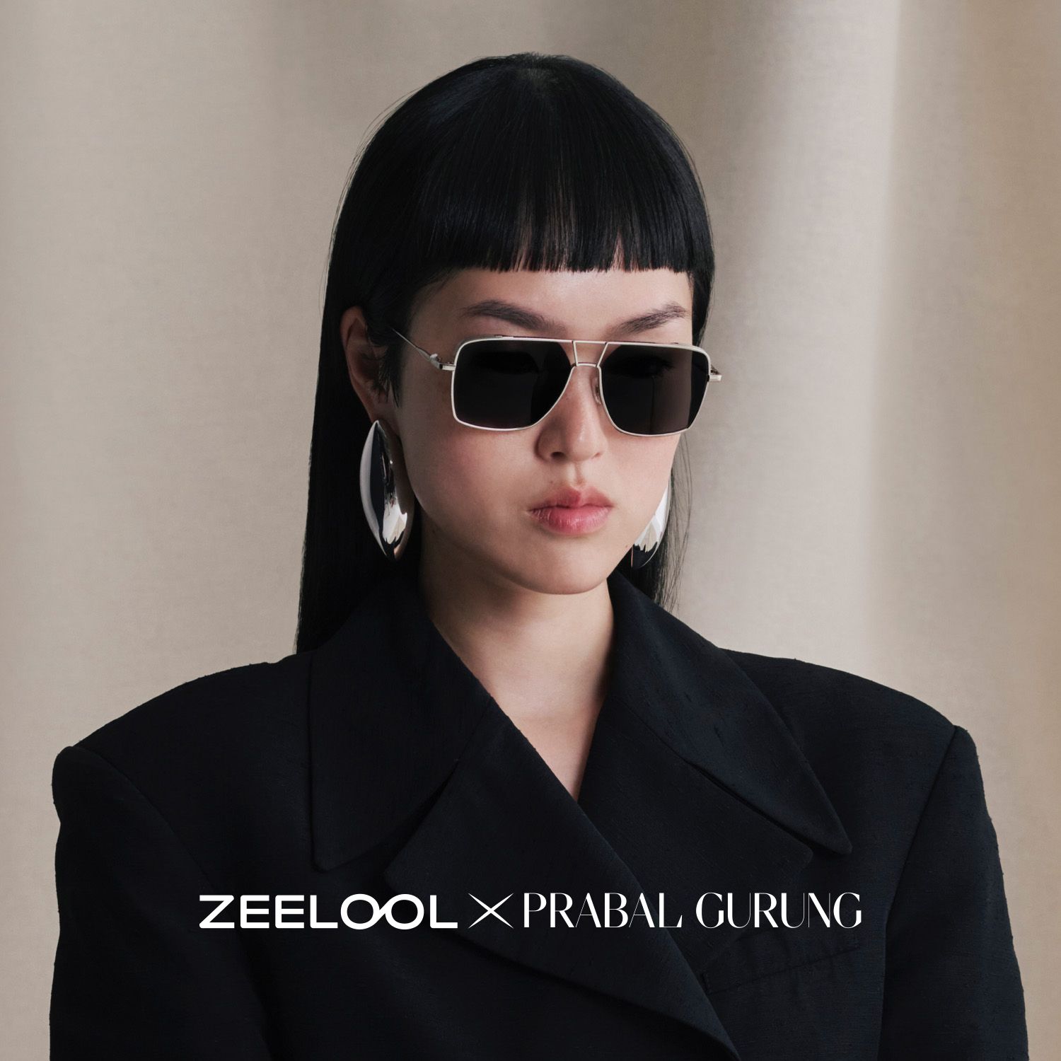 Debbie Aviator Silver Semi Rim Sunglasses | ZEELOOL CA0
