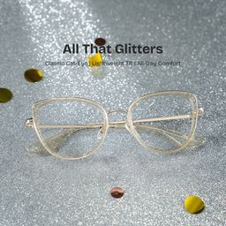 Celine Gold Cat eye Glasses0